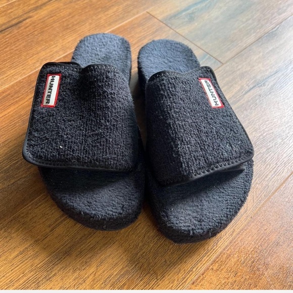 Hunter Elastic Slide Sandal, Women's Size 6 M, Black - Picture 1 of 2